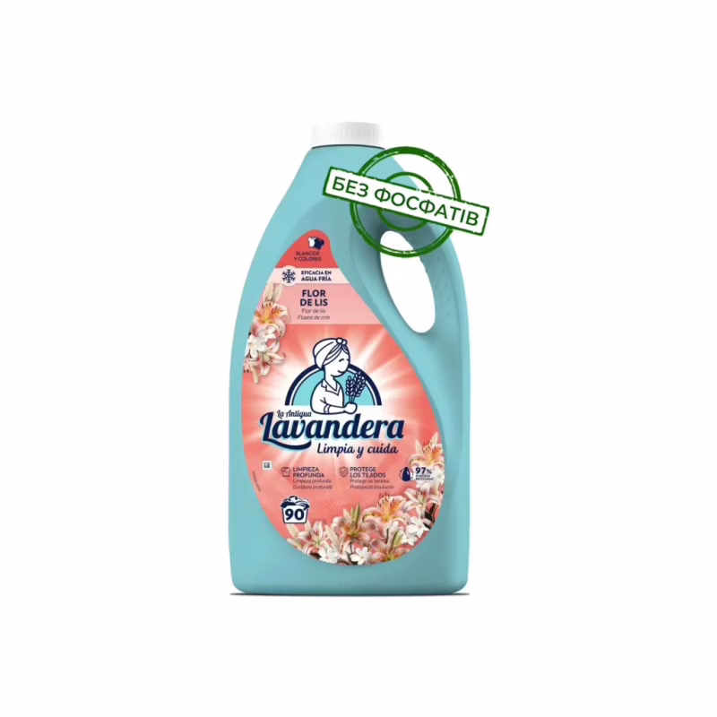 Гель для стирки La Antigua Lavandera Flor de Lis С ароматом лилий и жасмина 4.5 л (8435495847878)