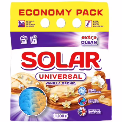 Стиральный порошок Solar Household Universal Vanilla Orchid 1.2 кг (4820269930292)
