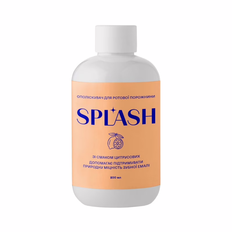 Ополіскувач для порожнини рота Splash Зі смаком цитрусових 200 мл (4820266831912)