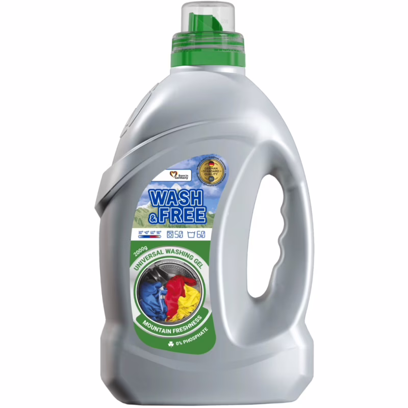 Гель для стирки Wash&Free Горная свежесть 2 кг (4262396142795)