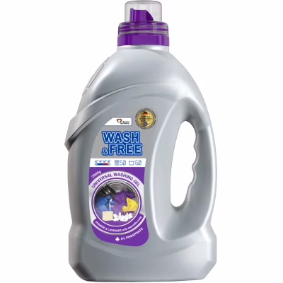 Гель для стирки Wash&Free Жасмин и Лаванда с Марсельским мылом 2 кг (4260637720740)