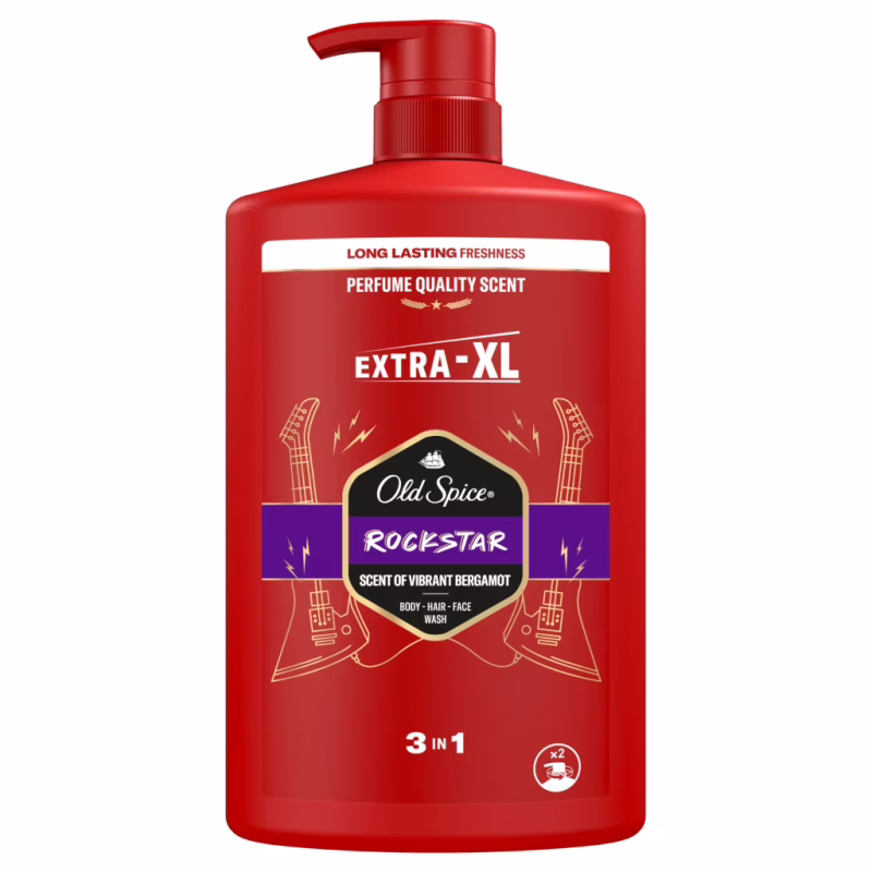 Гель для душу Old Spice 3-в-1 Rockstar 1000 мл (8006530074001)
