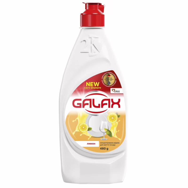 Средство для ручного мытья посуды Galax Лимон 480 г (4823128000587)