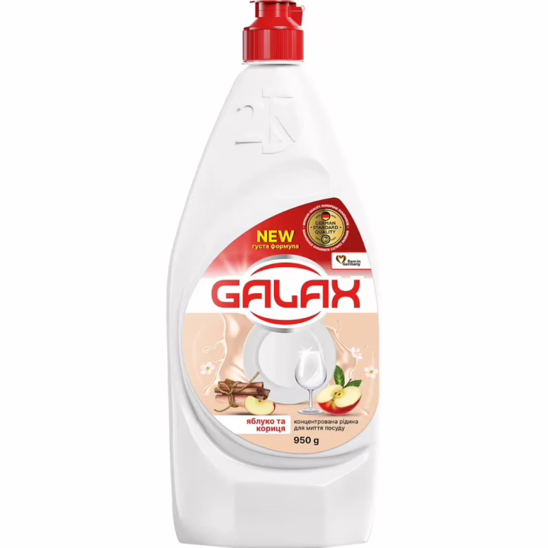 Засіб для ручного миття посуду Galax Яблуко та кориця 950 г (4823128005148)