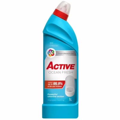 Засіб для чищення унітазу Active PR Ocean Fresh З хлором 1 л (4820196012740)
