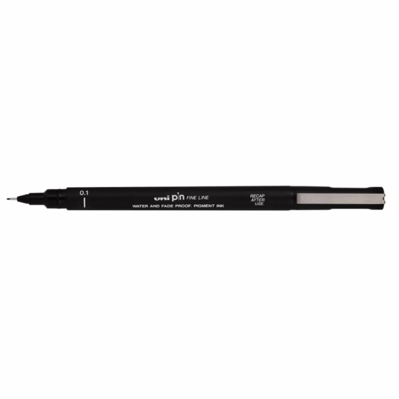 Лайнер UNI 0.1мм fine line Black (PIN01-200.Black)