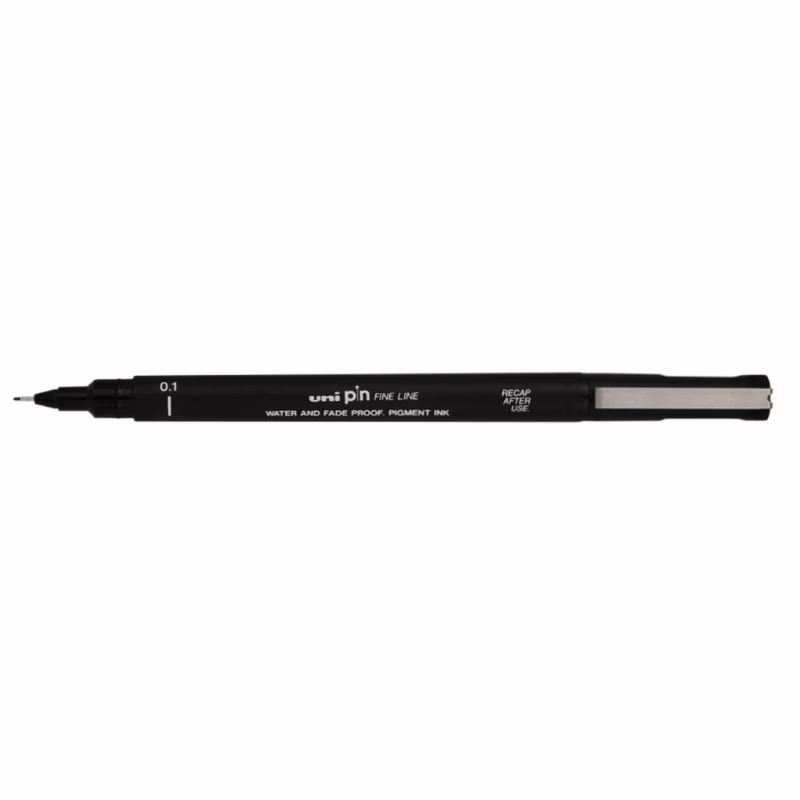 Лайнер UNI 0.1мм fine line Black (PIN01-200.Black)