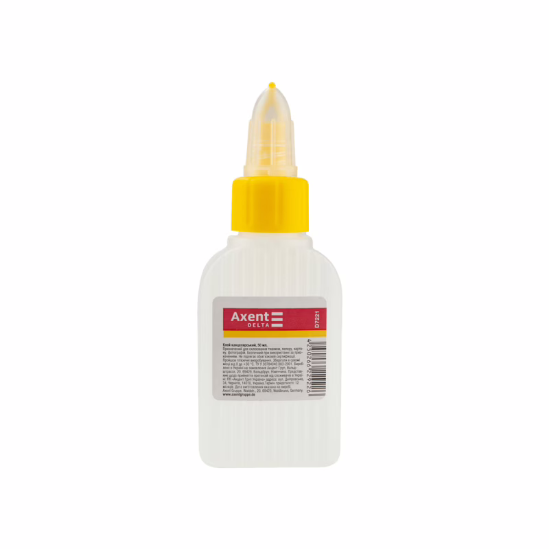 Клей Delta by Axent Stationery glue, polymer, 50 мл, cap dispenser (D7221)