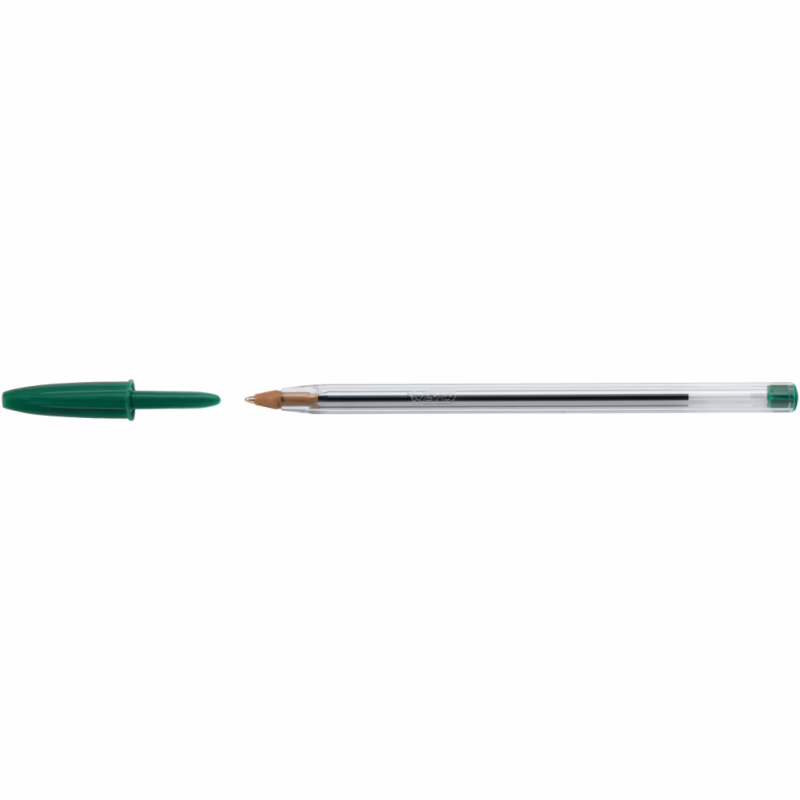Ручка шариковая Bic Cristal, зеленая (bc875976)