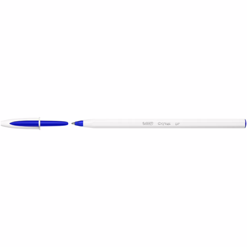 Ручка шариковая Bic Cristal Up с белым шестигранным корпусом Синяя (bc949879)
