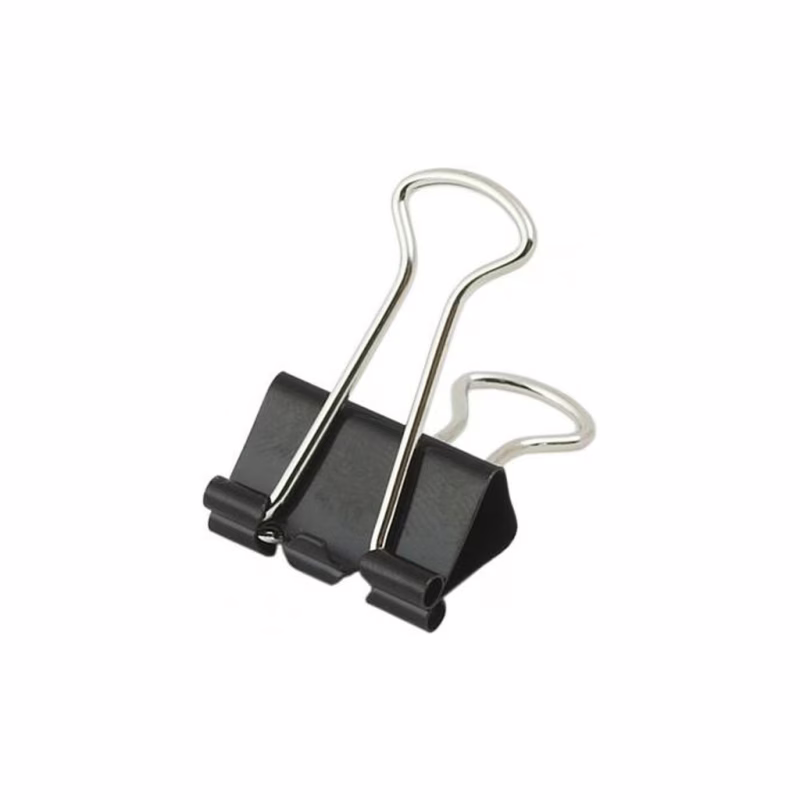 Биндер металлический H-Tone 25 мм, 12 шт, черные (BIND-HT-JJ40316-25)