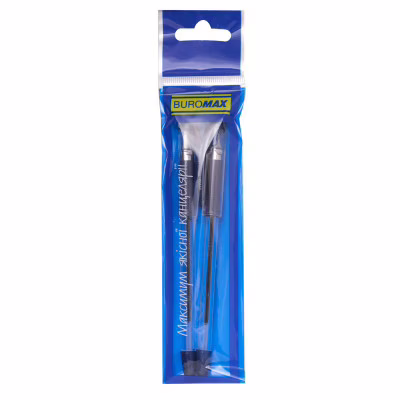 Ручка масляная Buromax MaxOFFICE 2 шт., в блистере, синяя (BM.8352-01-2)