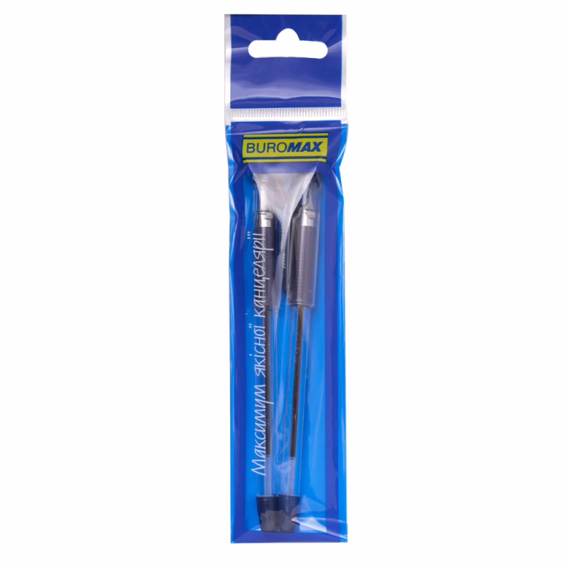 Ручка масляная Buromax MaxOFFICE 2 шт., в блистере, синяя (BM.8352-01-2)