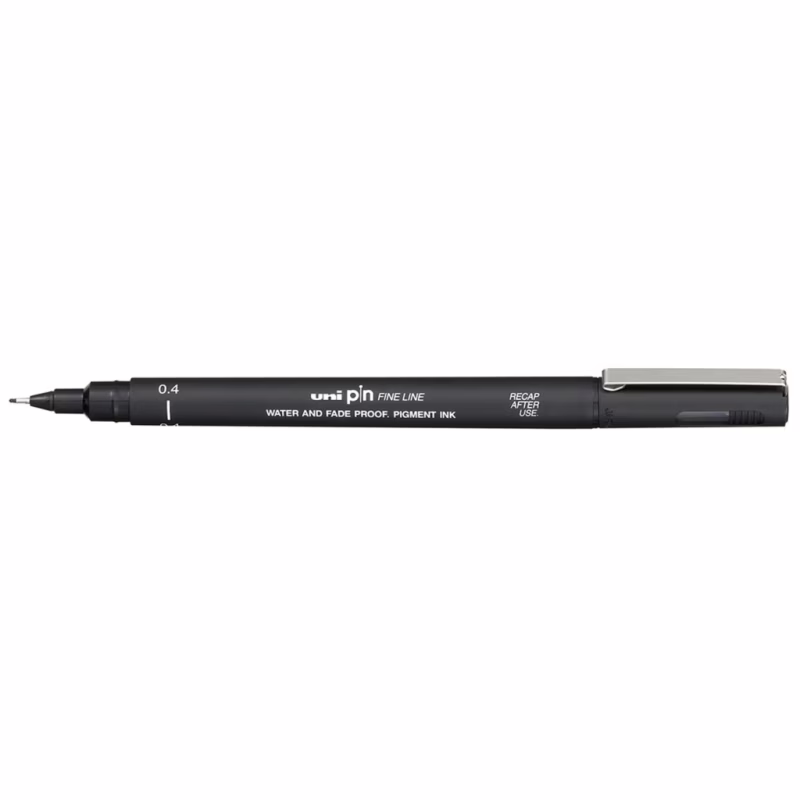 Лайнер UNI Pin Fine Linе Black 0.6 мм (PIN06-200.Black)