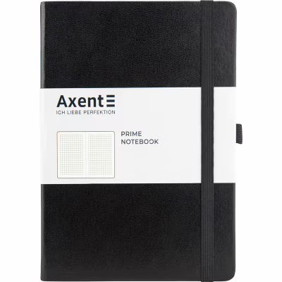 Книга записна Axent Partner Prime 145х210 мм A5 96 аркушів клітинка Чорний (8305-01-A)