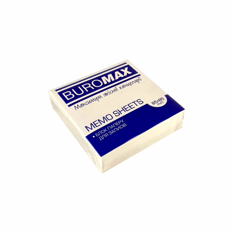 Бумага для заметок Buromax белый 85х85х25 мм, 300 листов не склеенный (BM.2278)