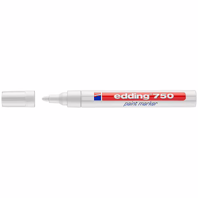 Маркер Edding Paint 2-4 мм круглый белый (e-750/49)