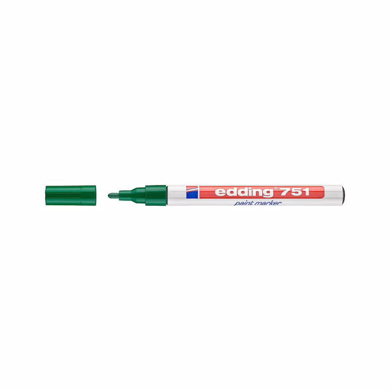 Маркер Edding Paint 1-2 мм круглый зеленый (e-751/04)