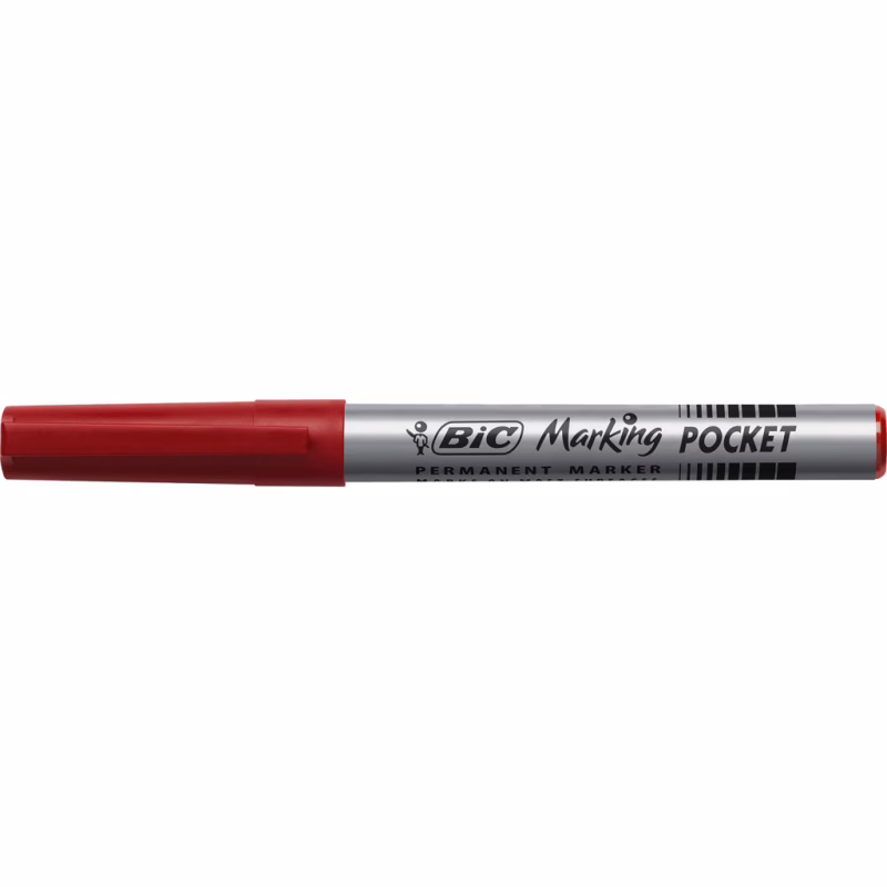 Маркер Bic перманентный Fine, красный (bc8209002)