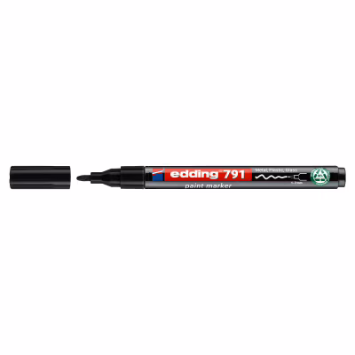 Маркер Edding Paint e-791 1-2 мм круглий чорний (e-791/01n)