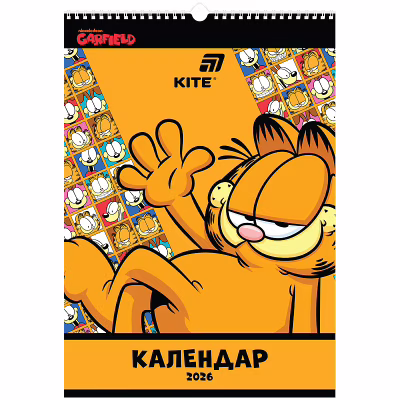 Календарь Kite планер настенный Garfield на 2026 год (GF26-440)