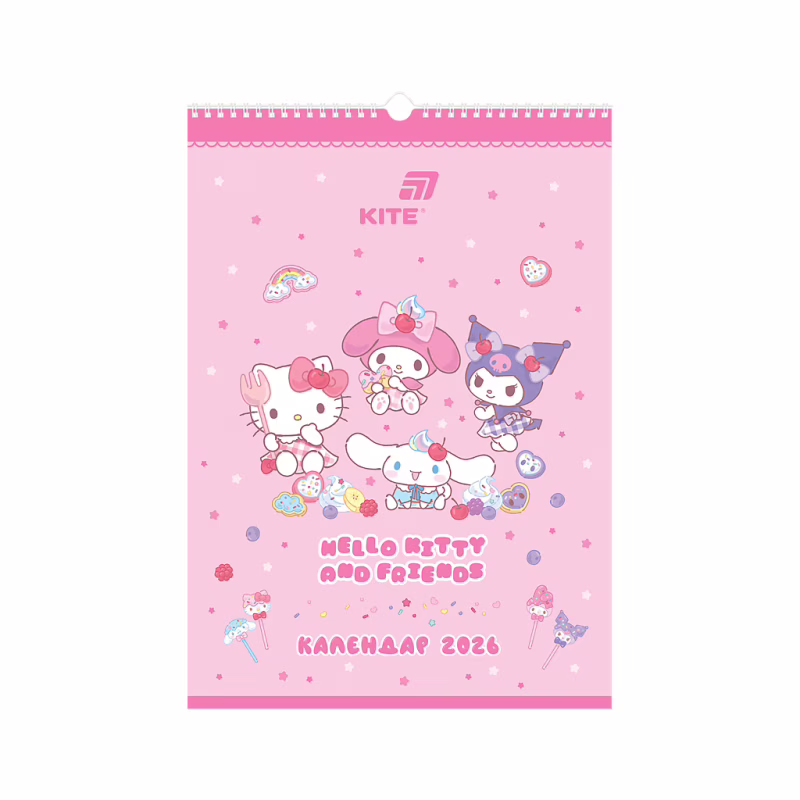 Календарь Kite планер настенный Hello Kitty 2026 год (HK26-440)