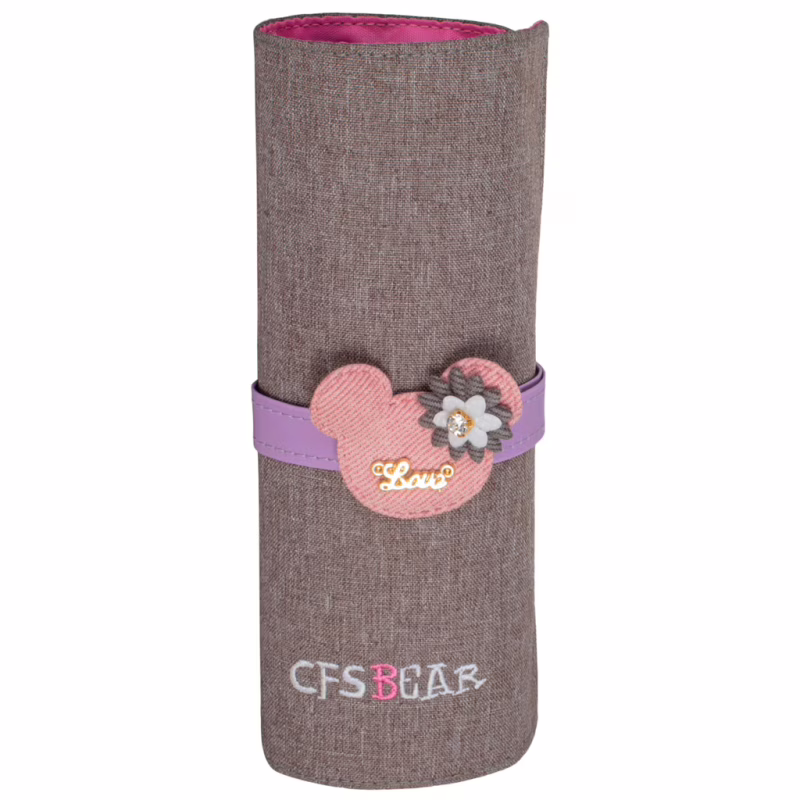 Пенал Cool For School Bear 1 отделение Серый (CF86651-02)