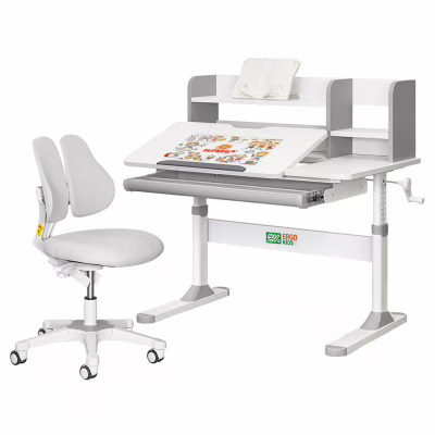 Парта з кріслом ErgoKids TH-330 W/G + Y-208 G