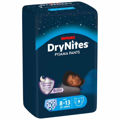 Подгузники Huggies DryNites для мальчиков 8-13 лет 9 шт (5029053527598)