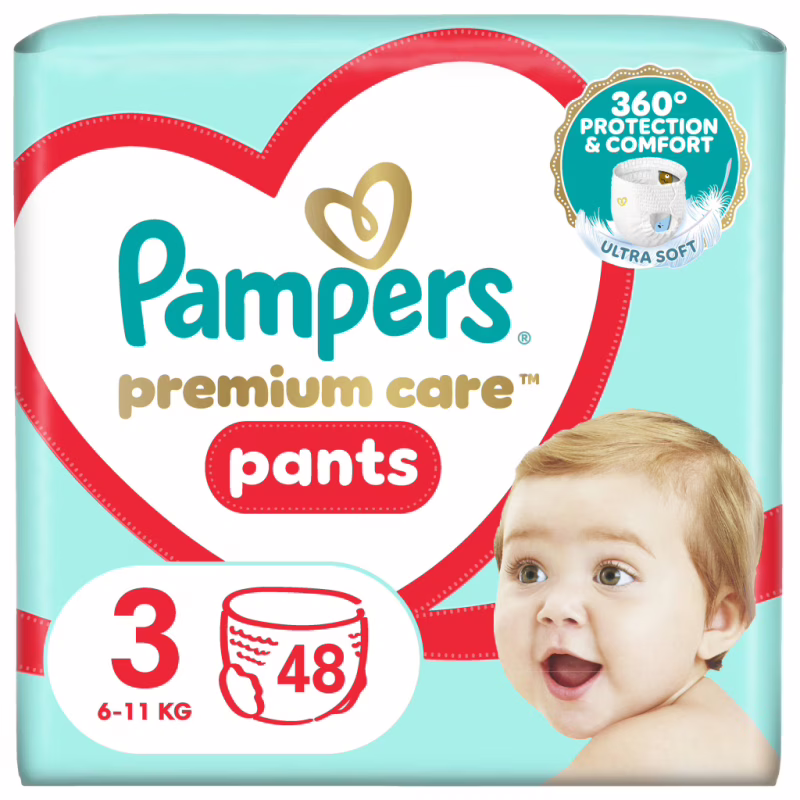 Подгузники Pampers Premium Care Pants Midi Размер 3 (6-11 кг) 48 шт (8001090759795)