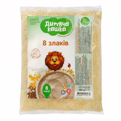 Дитяча каша Дитяча кашка 8 злаків 150 г (4820001520279)