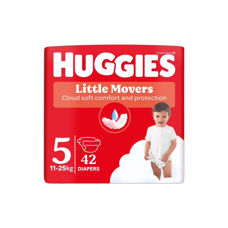 Подгузники Huggies Little Movers 5 (11-25 кг) Jumbo 42 шт (5029053567884_5029053567594)
