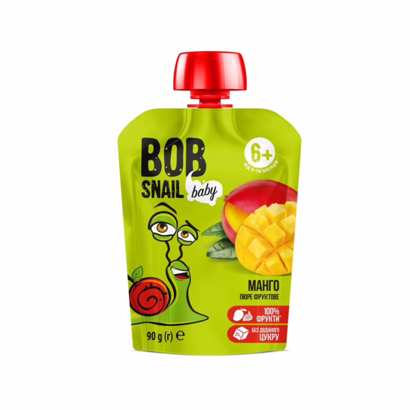 Детское пюре Bob Snail Улитка Боб Манго 90 г (4820219343844)