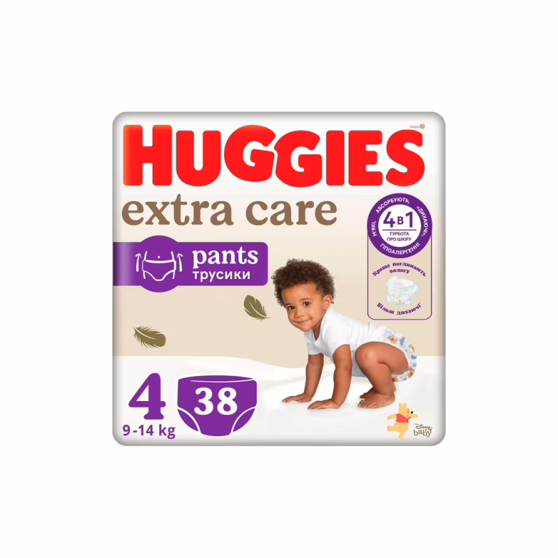 Підгузки Huggies Extra Care Pants 4 9-14 кг 38 шт (5029053549323)
