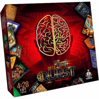 Настільна гра Danko Toys Best Quest 4 in 1, українська (BQ-02-01U)