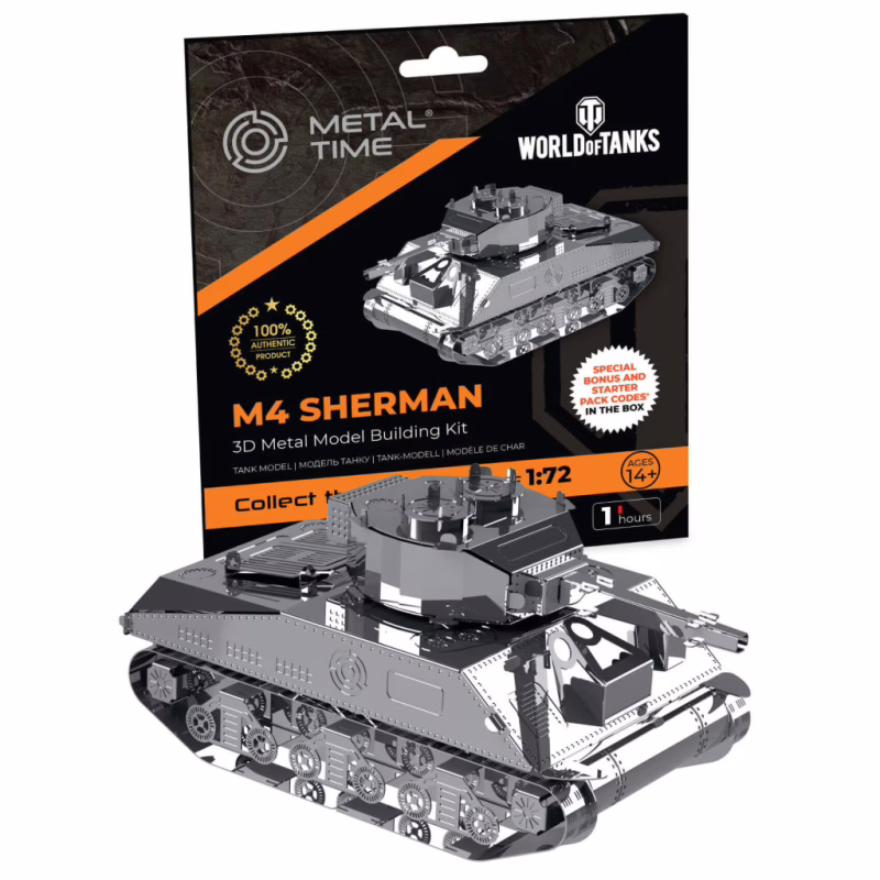 Конструктор Metal Time коллекционная модель M4 Sherman (MT070)