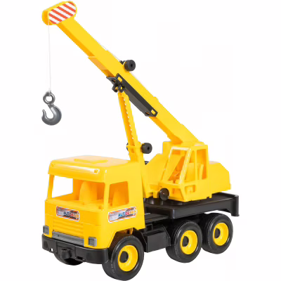 Спецтехніка Tigres Авто "Middle truck" кран (жовтий) в коробці (39491)