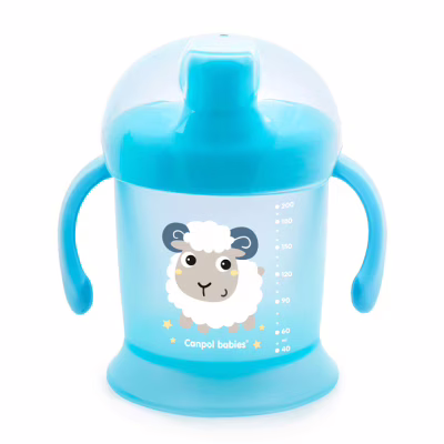 Поильник-непроливайка Canpol babies Bunny&Company 200 мл Голубая (31/300)
