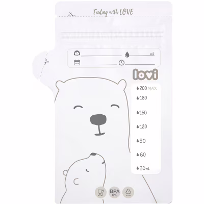 Пакет для зберігання грудного молока Lovi Buddy bear 25 шт (12/208)
