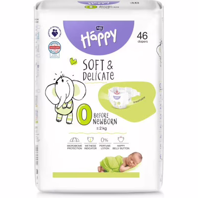 Подгузники Bella Happy 0 Before New Born 46 шт (5900516605322)