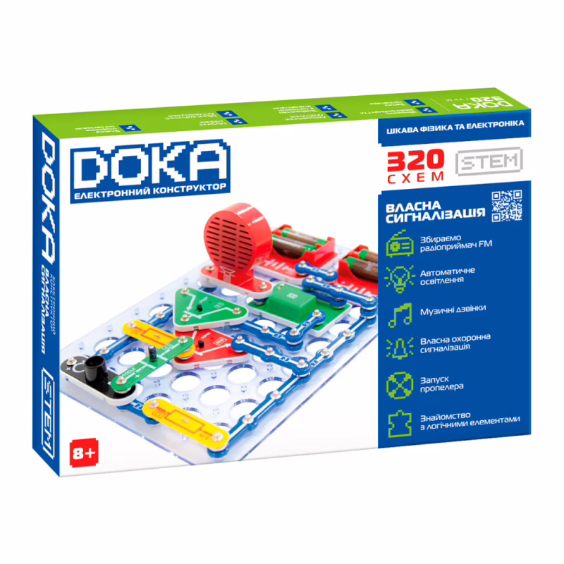 Конструктор DOKA електронний 320 схем (D70707)