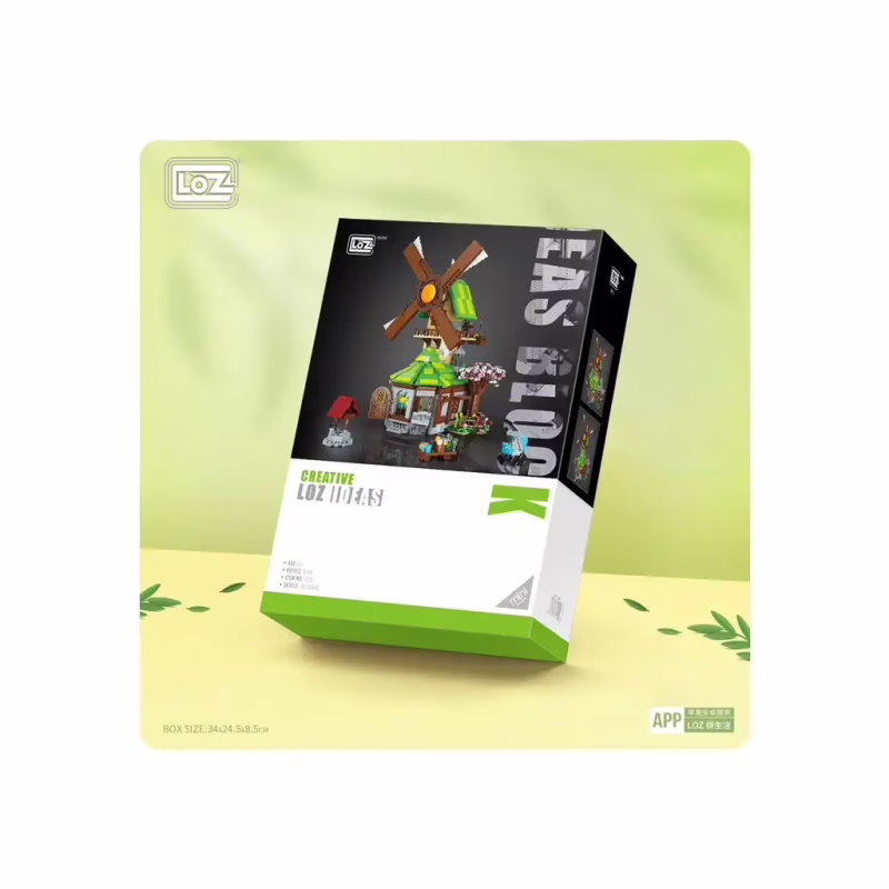 Конструктор LOZ mini Дом с ветряной мельницей без фигурок (1050)