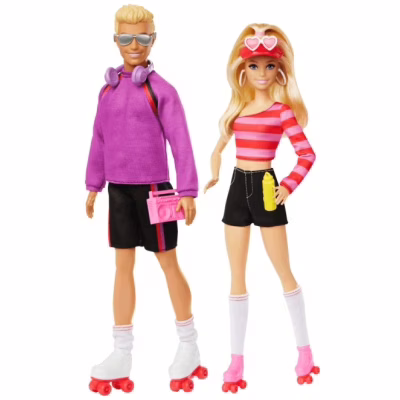 Лялька Barbie набір Барбі та Кен На роликах удвох (HXK90)