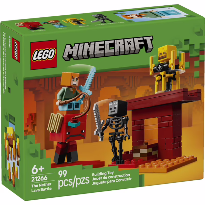 Конструктор LEGO Minecraft Битва з лавою у Незері (21266)