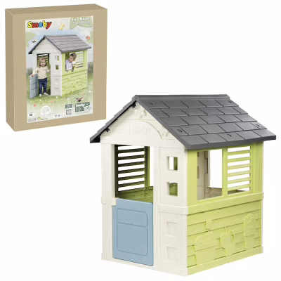 Ігровий будиночок Smoby Life Райдужний зі ставнями, 110х98х127 см (7600810737)