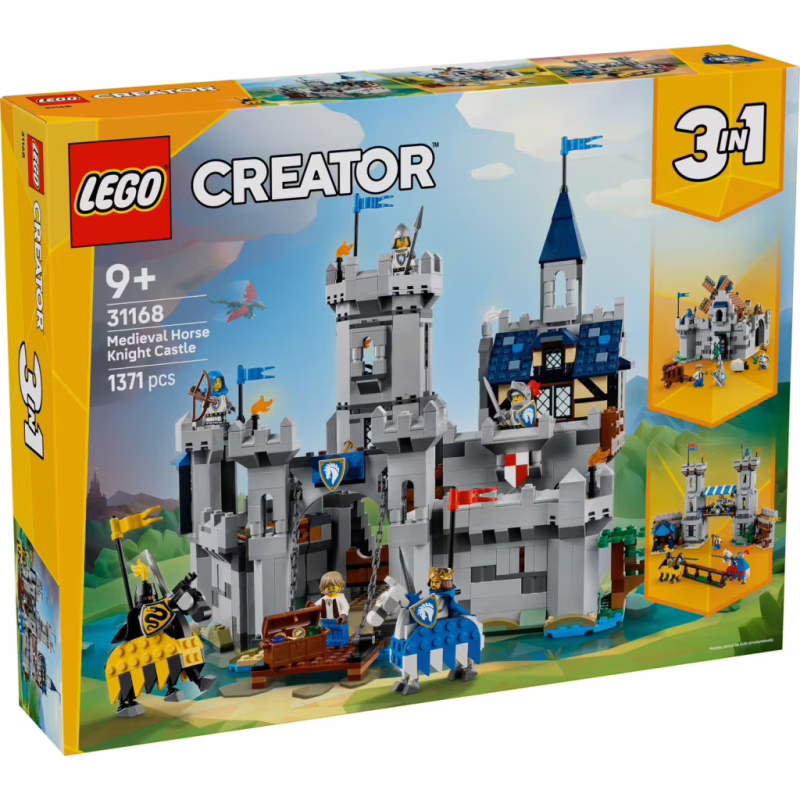 Конструктор LEGO Creator Средневековый замок с рыцарем на коне (31168)