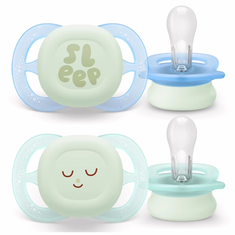 Пустушка Philips AVENT Ultra Start 0+ місяців 2 шт, бірюз (SCF075/18)