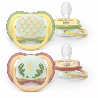 Пустушка Philips AVENT Ultra Air Нічна 0-6 місяців 2 шт (SCF376/27)