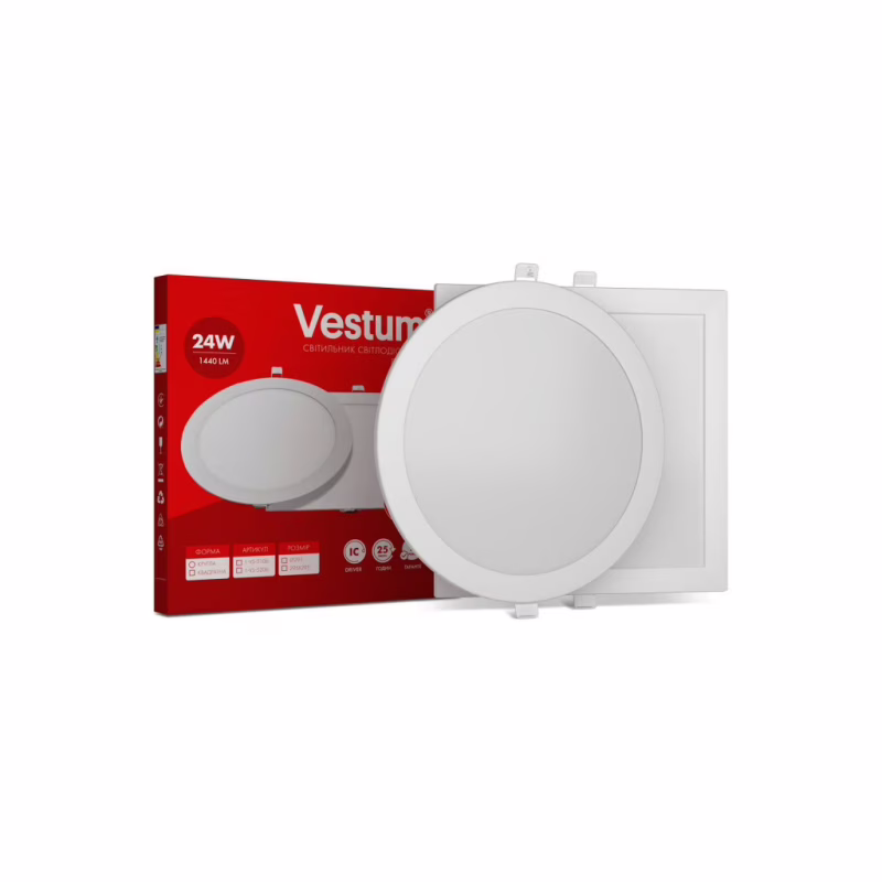 Світильник Vestum LED 24W 4000K 220V (1-VS-5107)