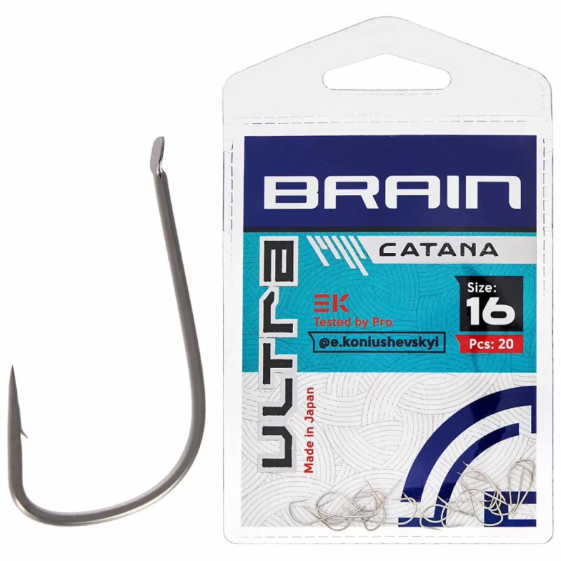 Крючок Brain Ultra Catana 16 (20шт/уп) (1858.52.36)